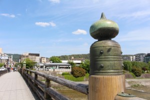 京都三条大橋の擬宝珠
